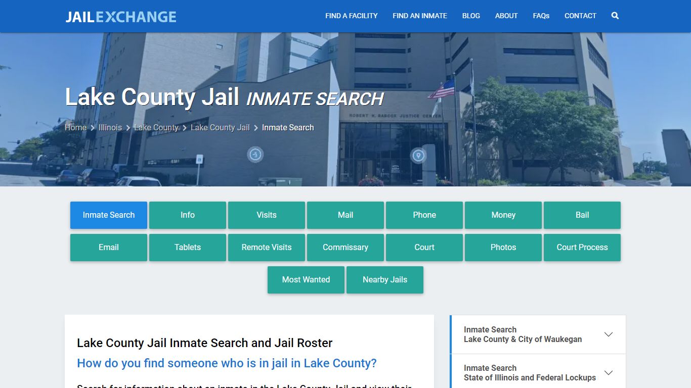 Lake County Jail Inmate Search - Jail Exchange